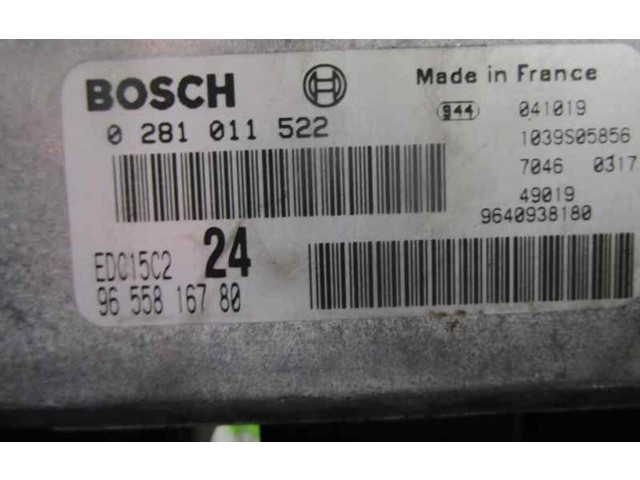 Блок управления двигателя 9655816780, 0281011522 Citroen C8