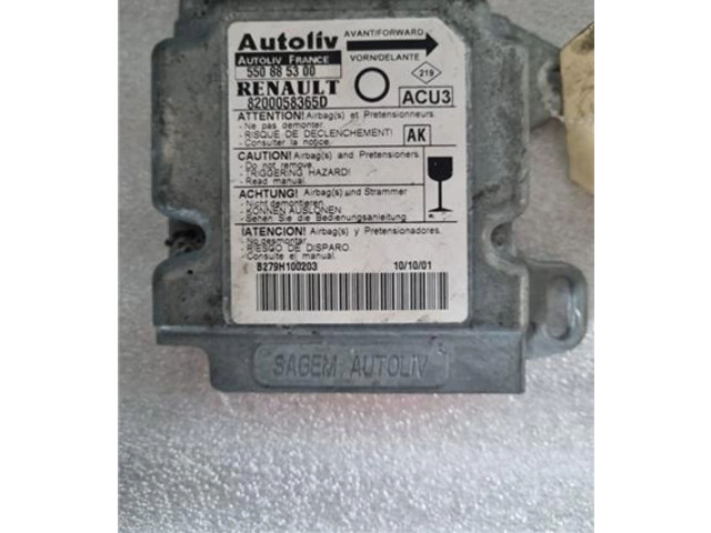 Блок управления двигателя 8200058365D, 550546900   Renault Twingo I