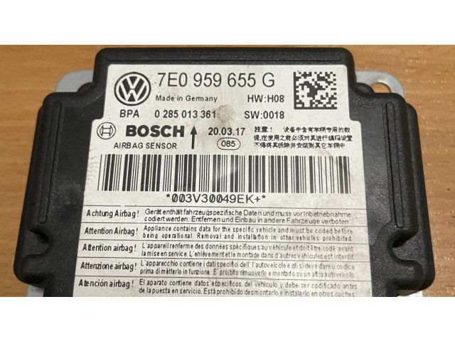 Блок подушек безопасности 7E0959655G, 0285013361 Volkswagen Transporter - Caravelle T6