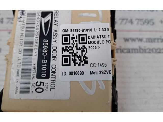 Блок предохранителей 85980B1010, 3SZVE Daihatsu Terios