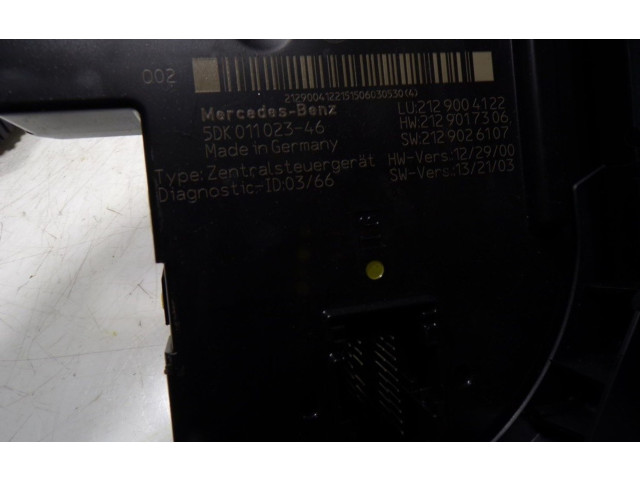 Pojistková skříňka Řídící jednotka BSM A2129004122, 5DK01102346 Mercedes-Benz CLS C218 X218 2016