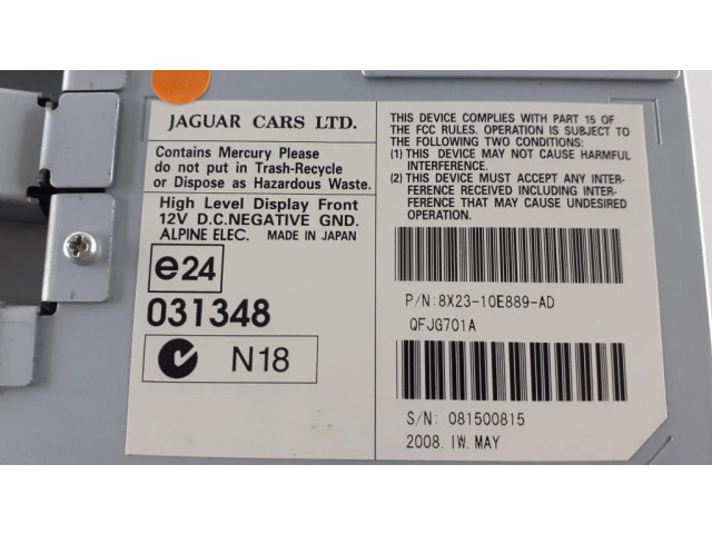 Дисплей 8X2310E889AD Jaguar XF