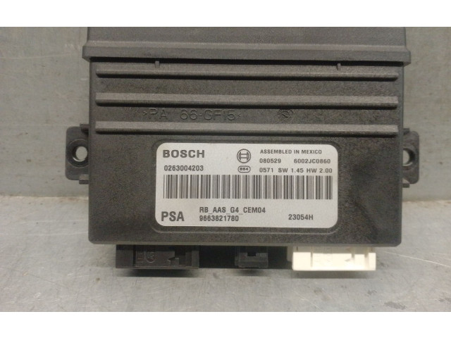 Блок управления 9663821780, 0263004203BOSCH   Citroen C5