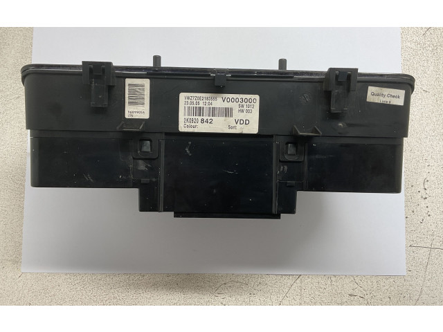 Панель приборов 2K0920842, VWZ7Z0E2183555   Volkswagen Caddy       