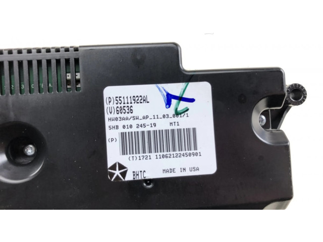 Блок управления климат-контролем 55111922AG, 55111922AH Jeep Grand Cherokee