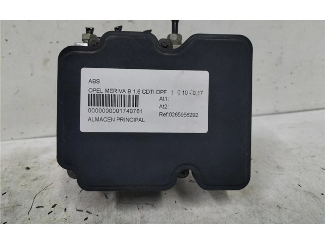 Блок АБС 0265956292, 0140001 Opel Meriva B 2010 - 2016 года
