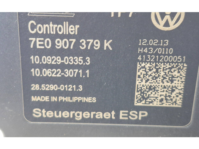Блок АБС 7E0907379K, 10092903353 Volkswagen Transporter - Caravelle T5 2003 - 2015 года