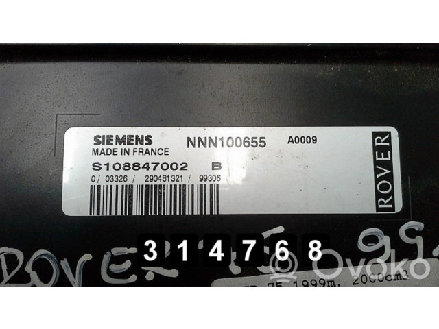 Řídící jednotka NNN100655 Rover 75 1999