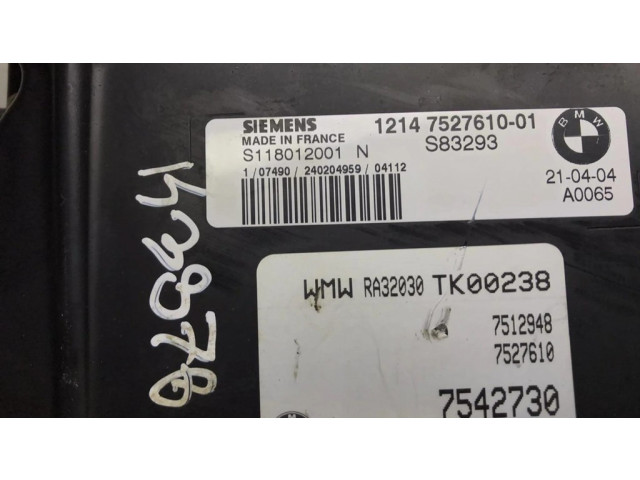 Řídící jednotka 7527610, 1214752761001 Mini One - Cooper R50 - 53 2005