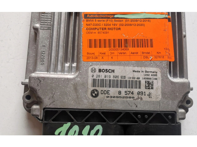 Řídící jednotka 0281019806, 0281019806 DDE8574091-01   BMW 5 E12 2017