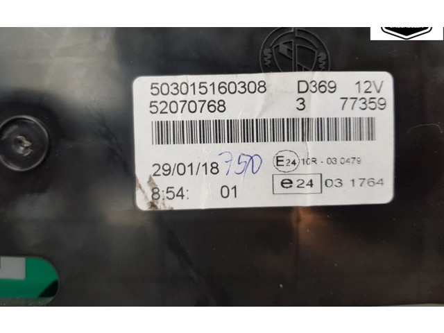 Панель приборов 52070768, 503015160308 Opel Combo D