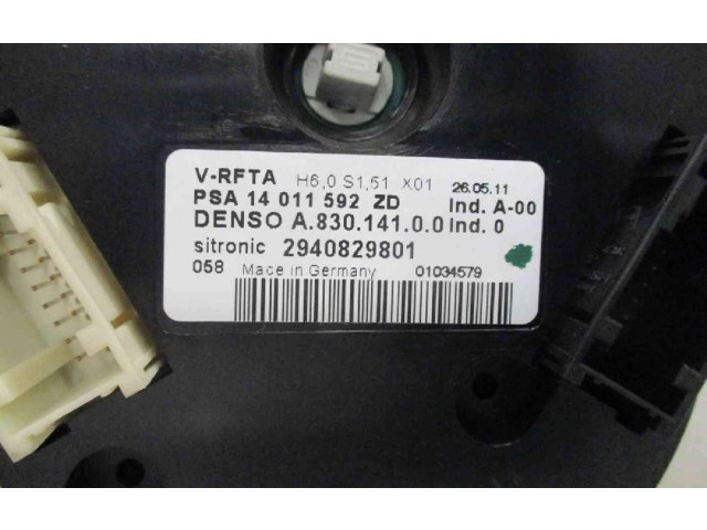 Блок управления климат-контролем 6451TQ, 6451TQ Citroen C8