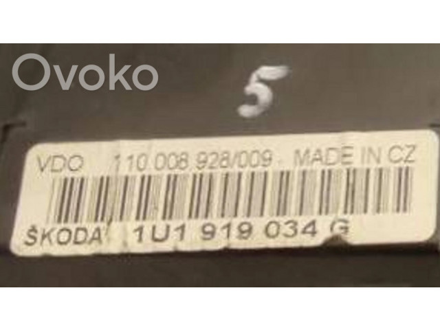 Панель приборов 1U1919034G, 110008928009 Skoda Octavia Mk1 (1U)