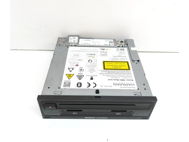 Радио/ проигрыватель CD/DVD / навигация 565035020A, 565035020 Skoda Superb B8 (3V)