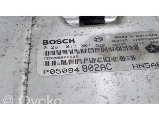 Блок управления двигателя P05094802AC Chrysler Voyager