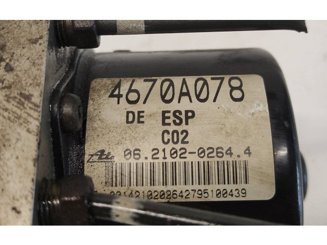 Блок АБС 4670A078, 06210202644 Mitsubishi Grandis - года