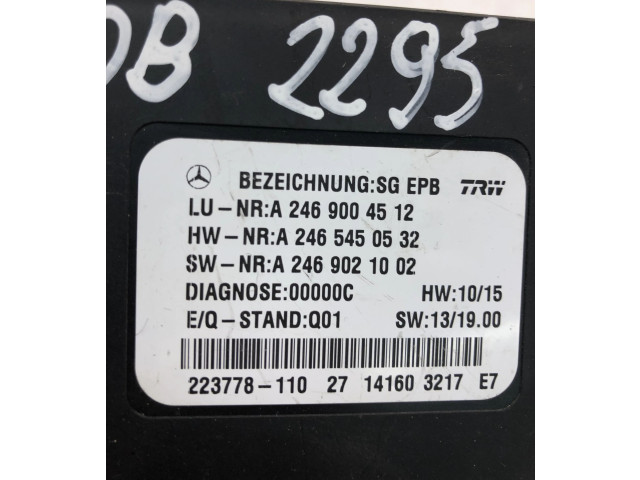 Блок управления A2469004512 Mercedes-Benz A W176