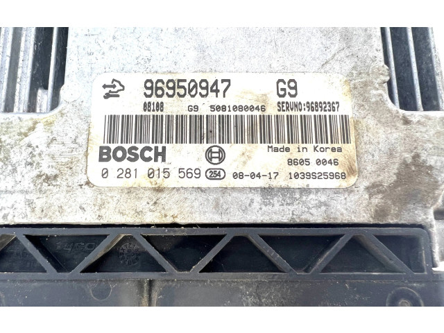 Řídící jednotka 0281015569, 96950947 Chevrolet Captiva 2008