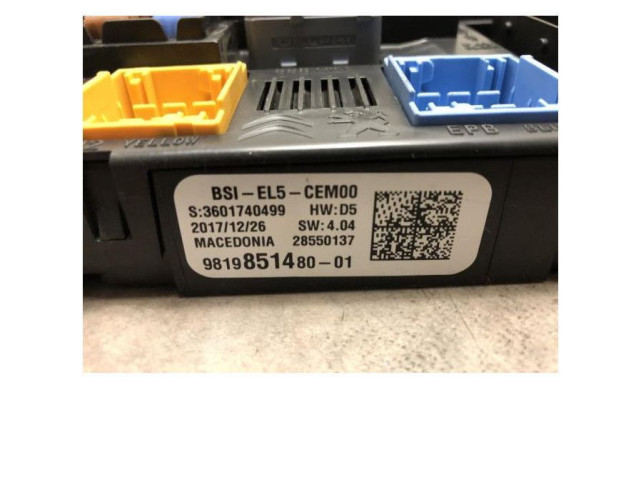 Блок предохранителей 1629087280, 1629087280 Citroen C3 Aircross