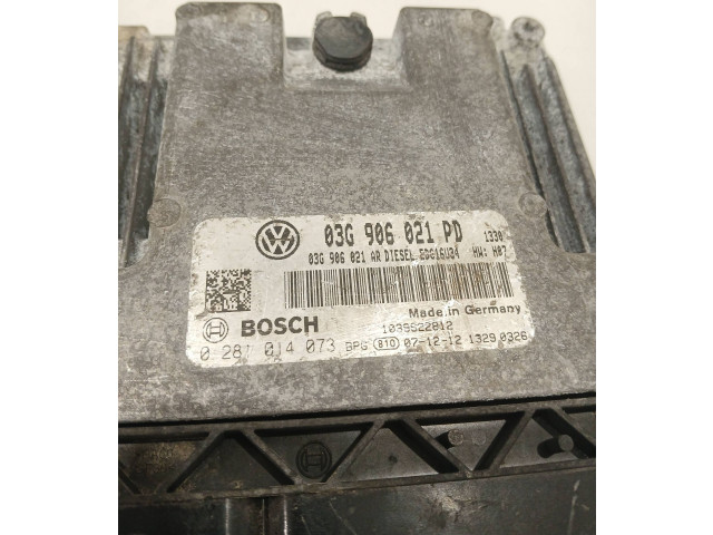 Блок управления двигателя 03G906021PD, 0281014073 Volkswagen Caddy