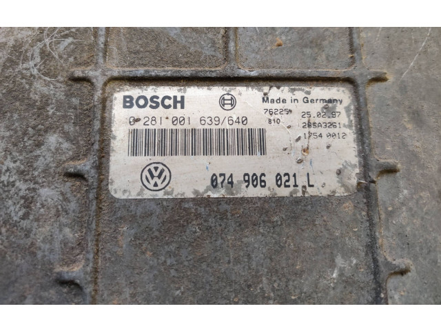 Блок управления двигателя 074906021L, 0281001639   Volkswagen Transporter - Caravelle T4