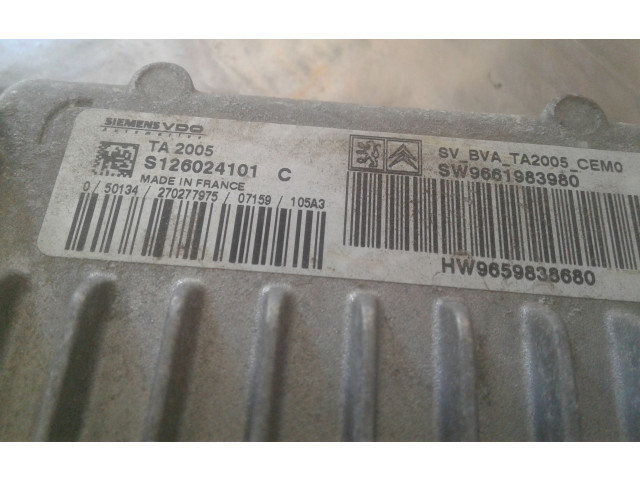 Блок управления коробкой передач S126024101, 9659838680   Citroen C4 I