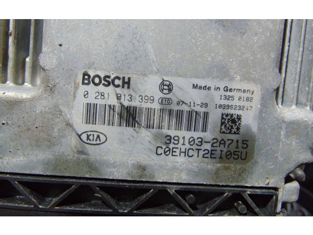 Блок управления двигателя 391032A715, 0281013399 KIA Ceed