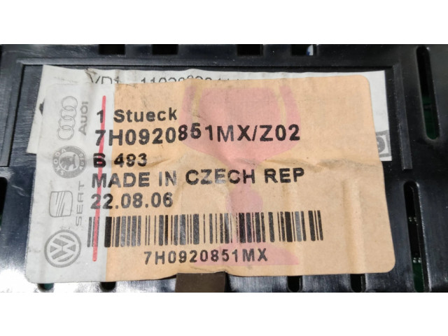 Панель приборов 7H0920851MX, 1H0920851MX Volkswagen Transporter - Caravelle T5