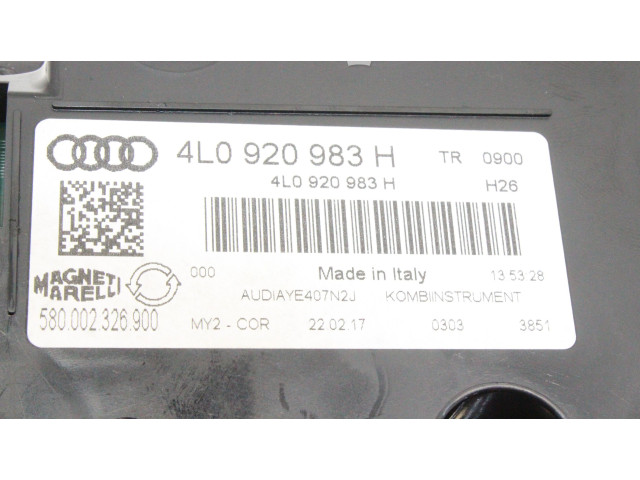 Přístrojová deska Audi Q7 4L 2008 4L0920983H