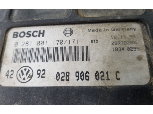 Řídící jednotka 028906021C, 0281001170 Volkswagen Golf III 1994