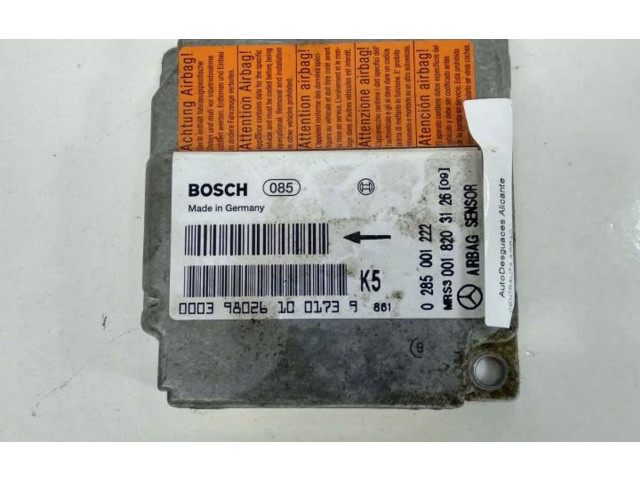 Блок подушек безопасности 0285001222   Mercedes-Benz A W168