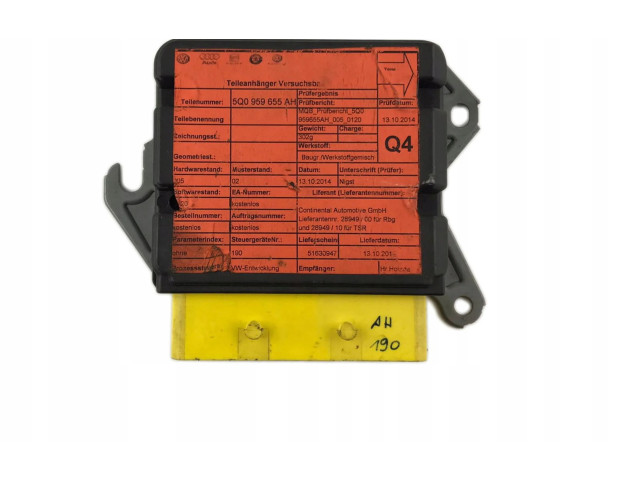 Блок подушек безопасности 5Q0959655AH   Skoda Superb B8 (3V)