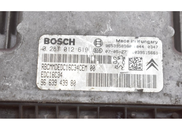 Řídící jednotka 9663943980, 9663943980 Mercedes-Benz E C207 W207 2006