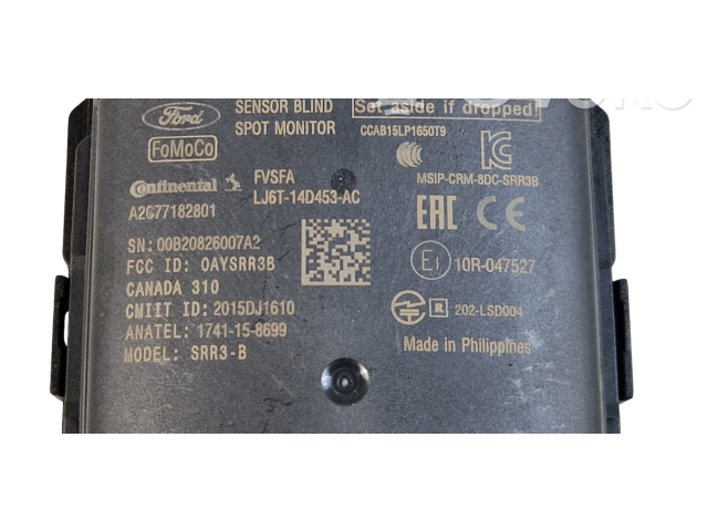Blind spot module LJ6T14D453, LJ6T14D453AC   Ford Escape IV