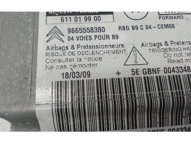 Блок подушек безопасности 9665558380 Citroen Berlingo