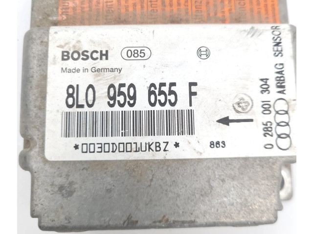Блок подушек безопасности 8L0959655F, 0285001304 Audi A3 S3 8L