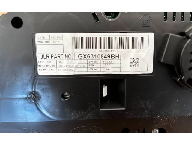 Панель приборов GX6310849BH   Jaguar XF X260       