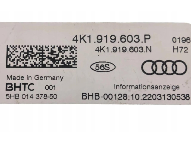 Дисплей    4K1919603P, 4K1919603P   Audi A6 S6 C8 4K