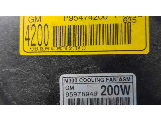 Вентилятор радиатора     95978940, 95474200    Chevrolet Spark 1.2