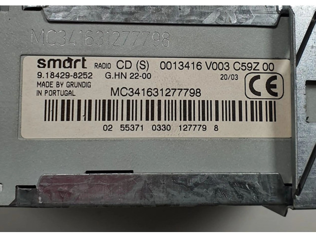 Vstřikovací lišta 0013416V003 Smart ForTwo I