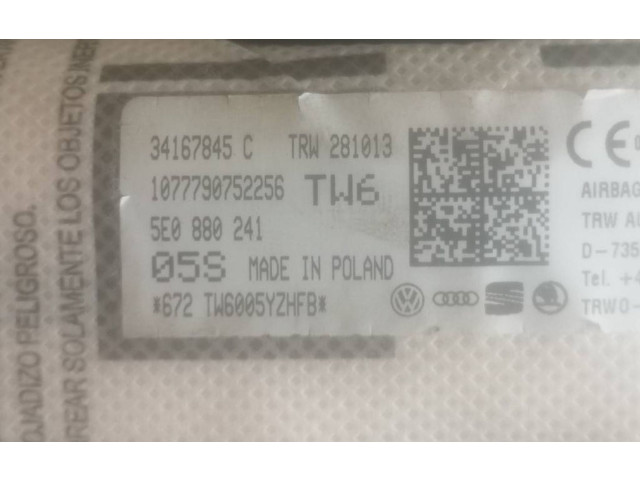 Подушка безопасности в сиденье 5E0880241, 34167845C Skoda Octavia Mk3 (5E)