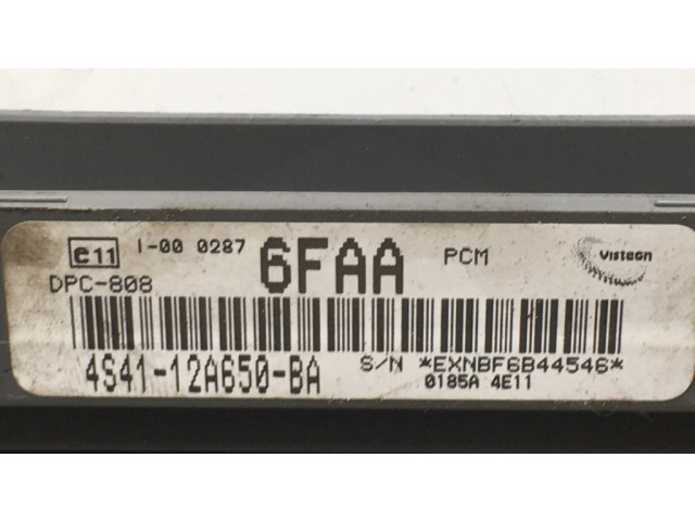 Блок управления двигателя 4S4112A650BA, 0185A4E11   Ford Focus
