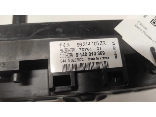 Блок управления климат-контролем 96314105ZR, 9140010369 Citroen Xsara Picasso