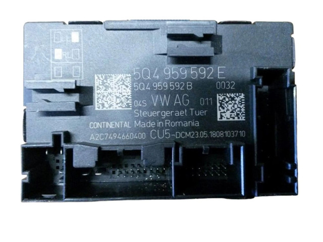 Блок управления 5Q4959592E, 5Q4959592E   Skoda Octavia Mk3 (5E)