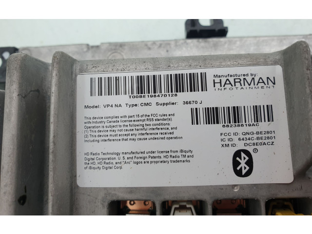 Дисплей    68238619AC, T00BE198470128   Jeep Cherokee