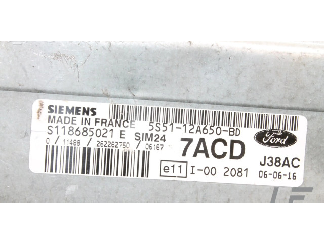 Блок управления двигателя 5S5112A650BD   Ford Ka