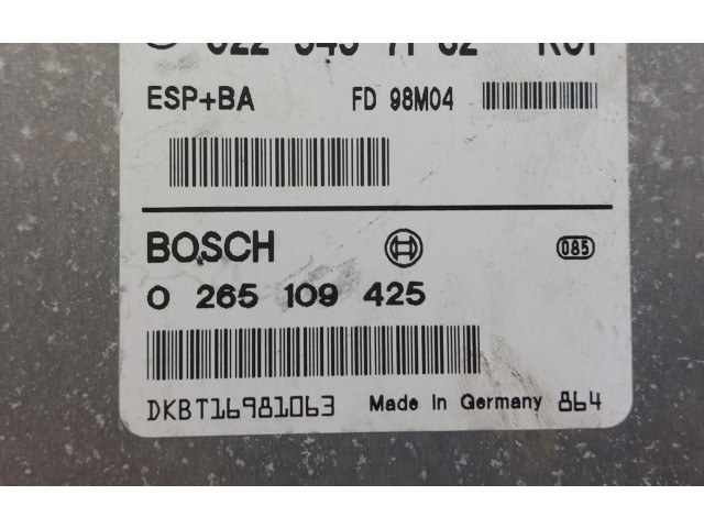 Блок управления АБС 0225457132, 0265109425   Mercedes-Benz A W168