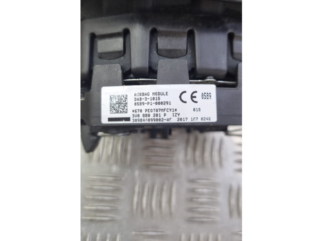 Подушка безопасности водителя 3V0880201P Skoda Superb B8 (3V)