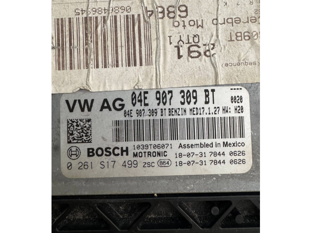 Блок управления двигателя 04E907309BT, 0261S17499   Volkswagen Jetta USA