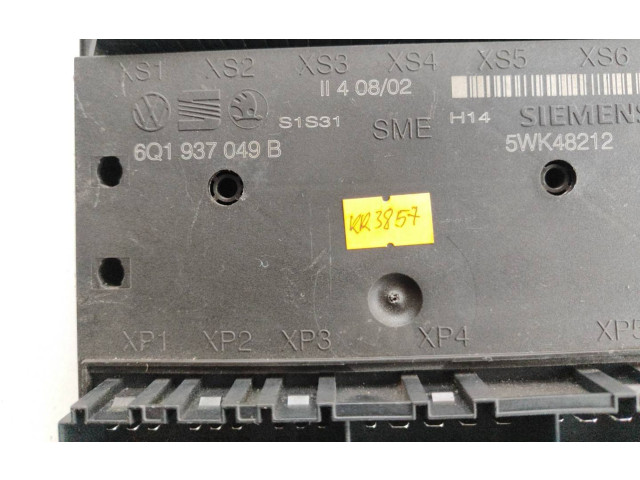 Комфортный модуль 6Q1937049B, 5WK48212 Skoda Fabia Mk1 (6Y)